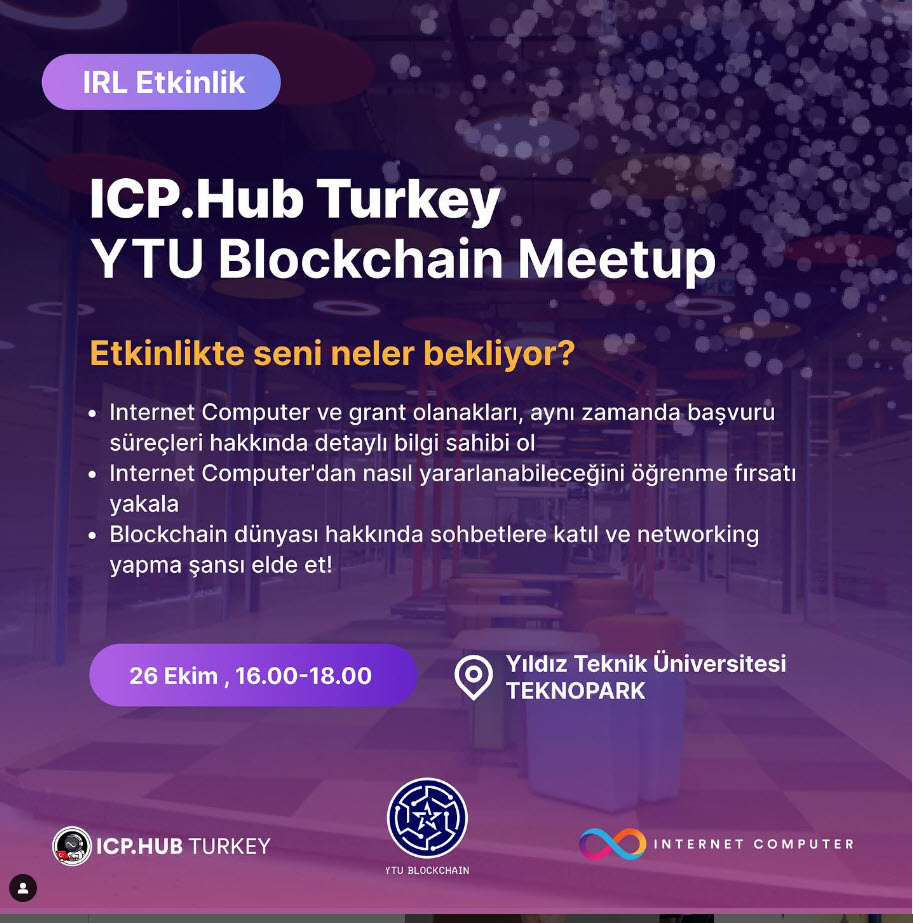 ICP.Hub Turkey x YTU Blockchain Meetup