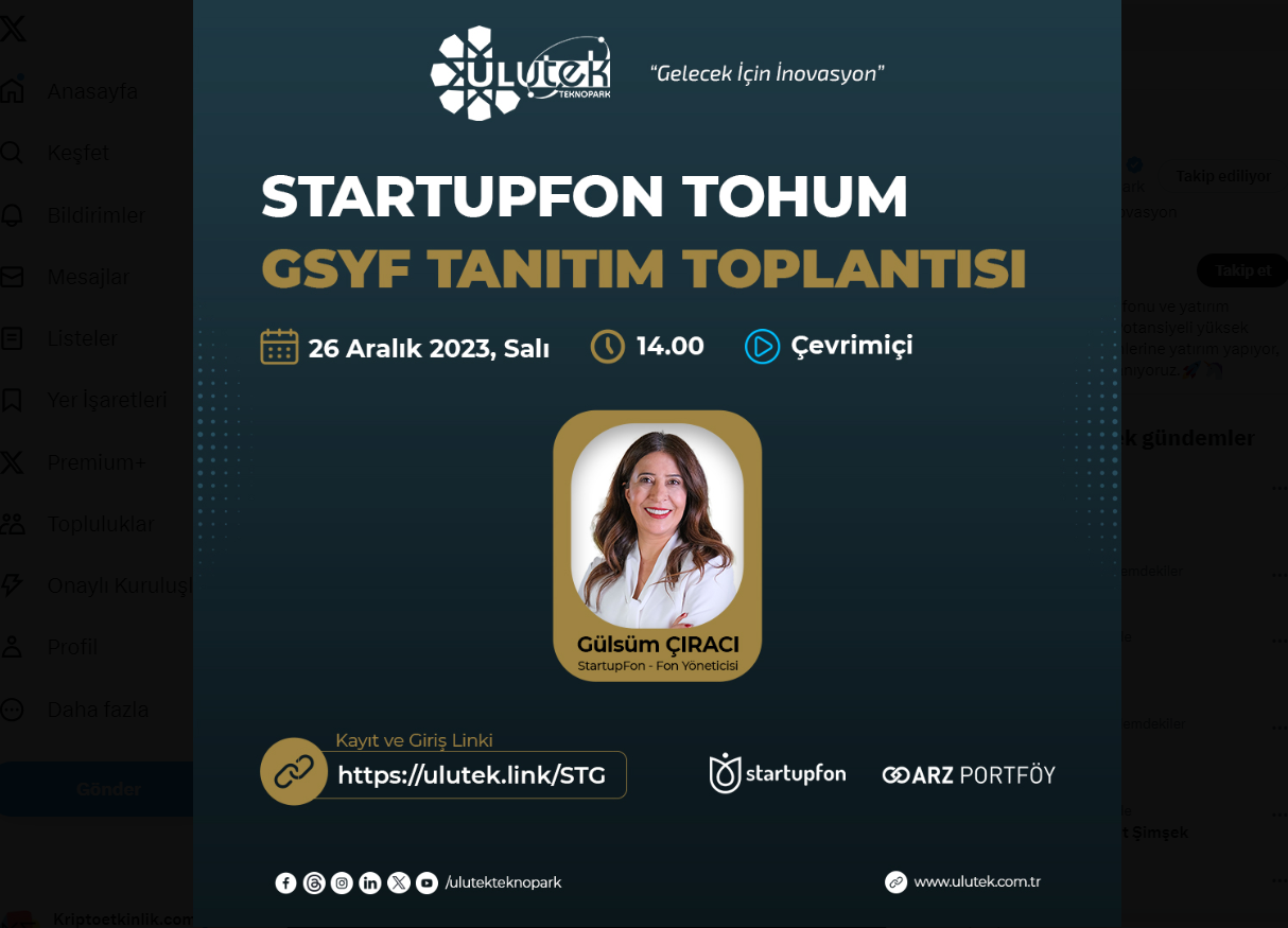 Startupfon Tohum GSYF Tanıtım Toplantısı
