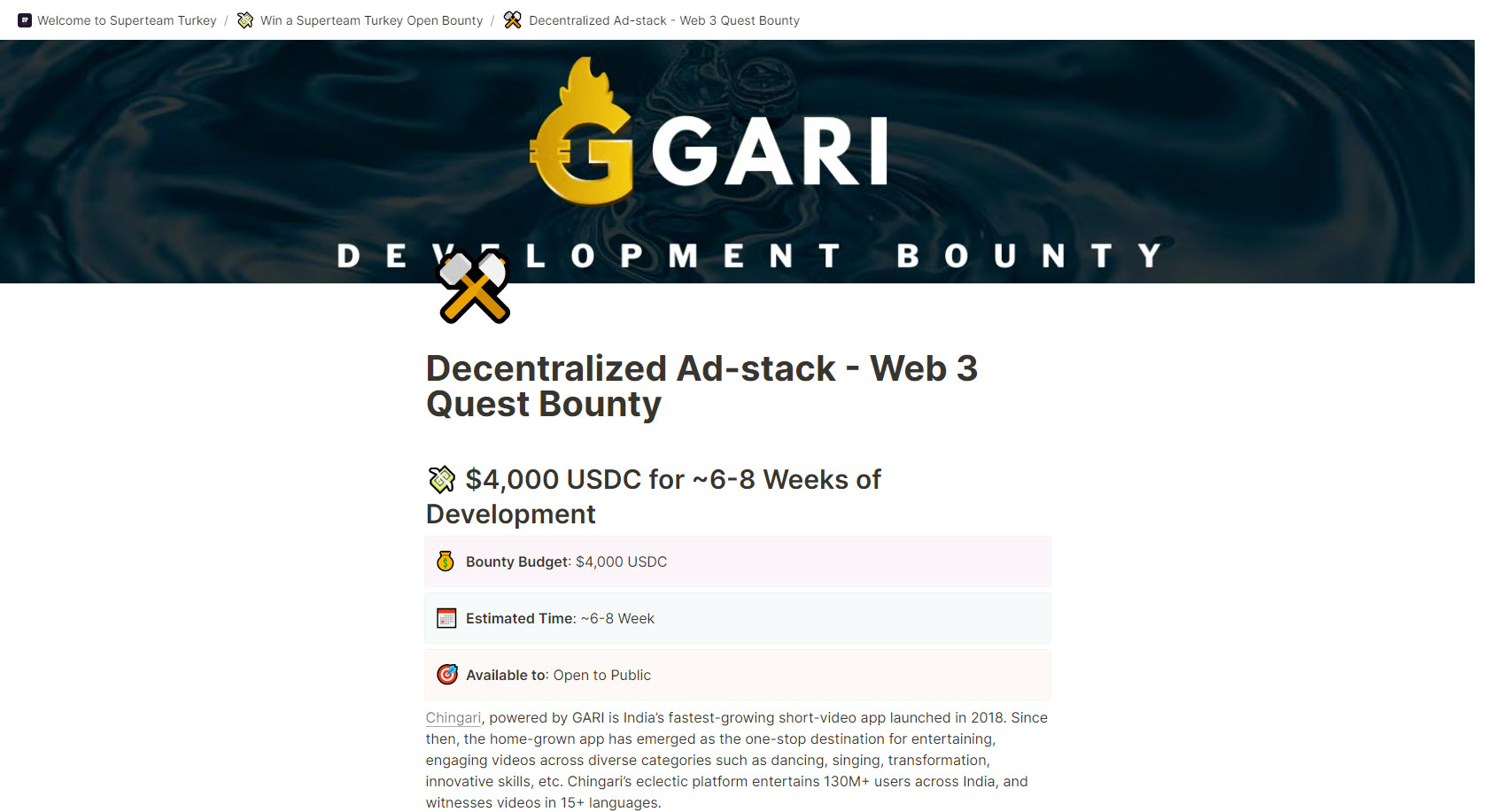 Decentralized Ad-stack - Web 3 Quest Bounty