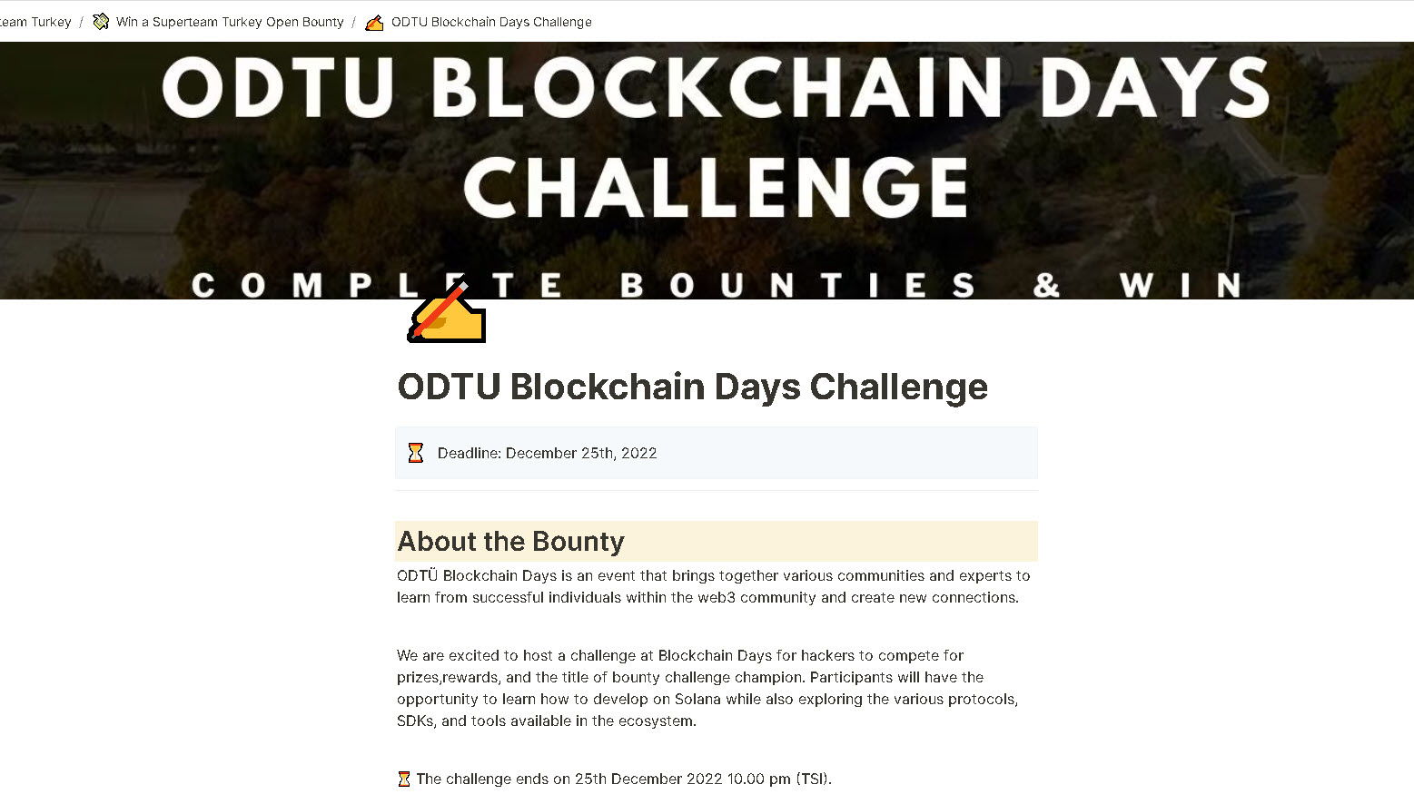 ODTU Blockchain Days Challenge
