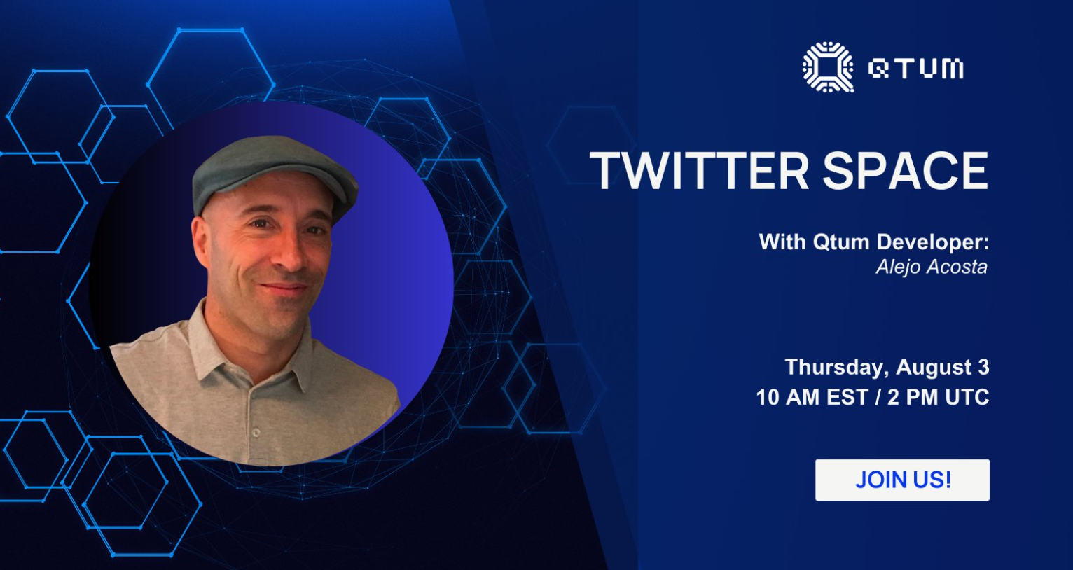 Qtum geliştiricisi Alejo Acosta ile #TwitterSpace konuşmasına katılın!