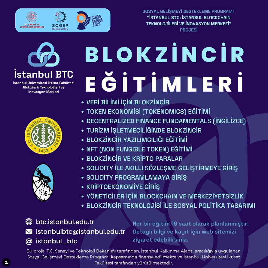Blockchain Trainer Program (GRUBA ÖZEL) (KAYIT ALINMAYACAKTIR)