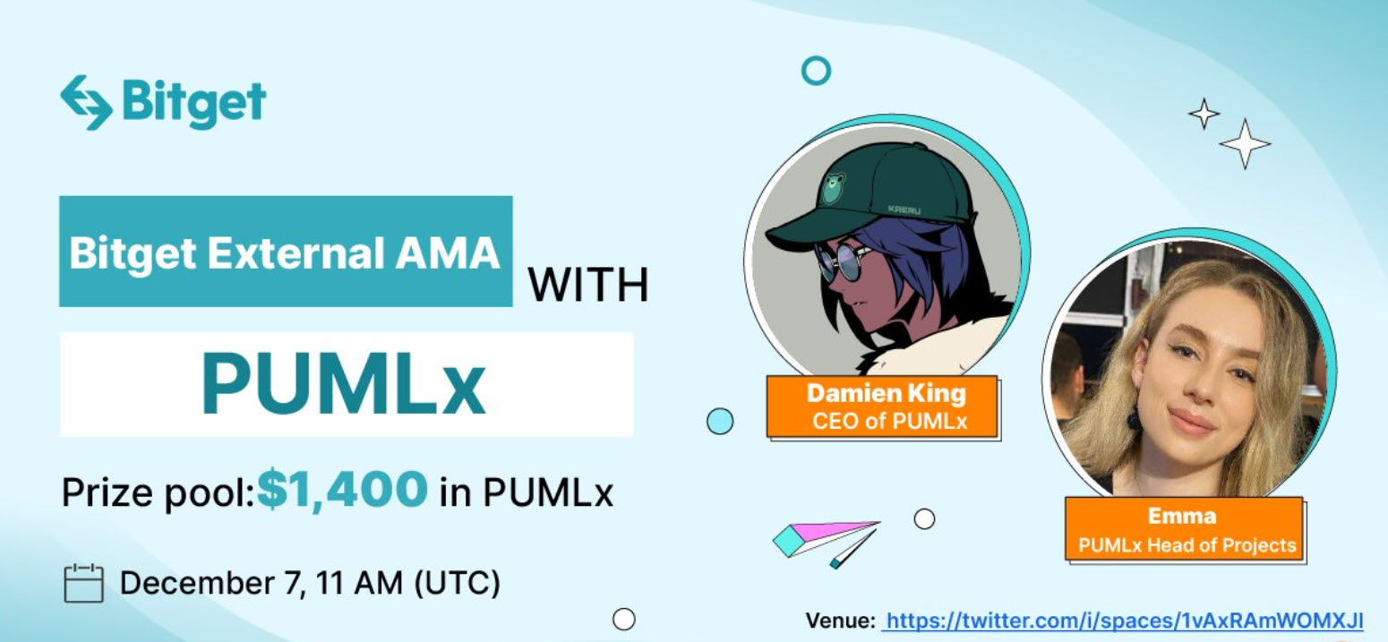 Join  @pumlhealthio  Community AMA with #Bitget, Win $PUMLx 