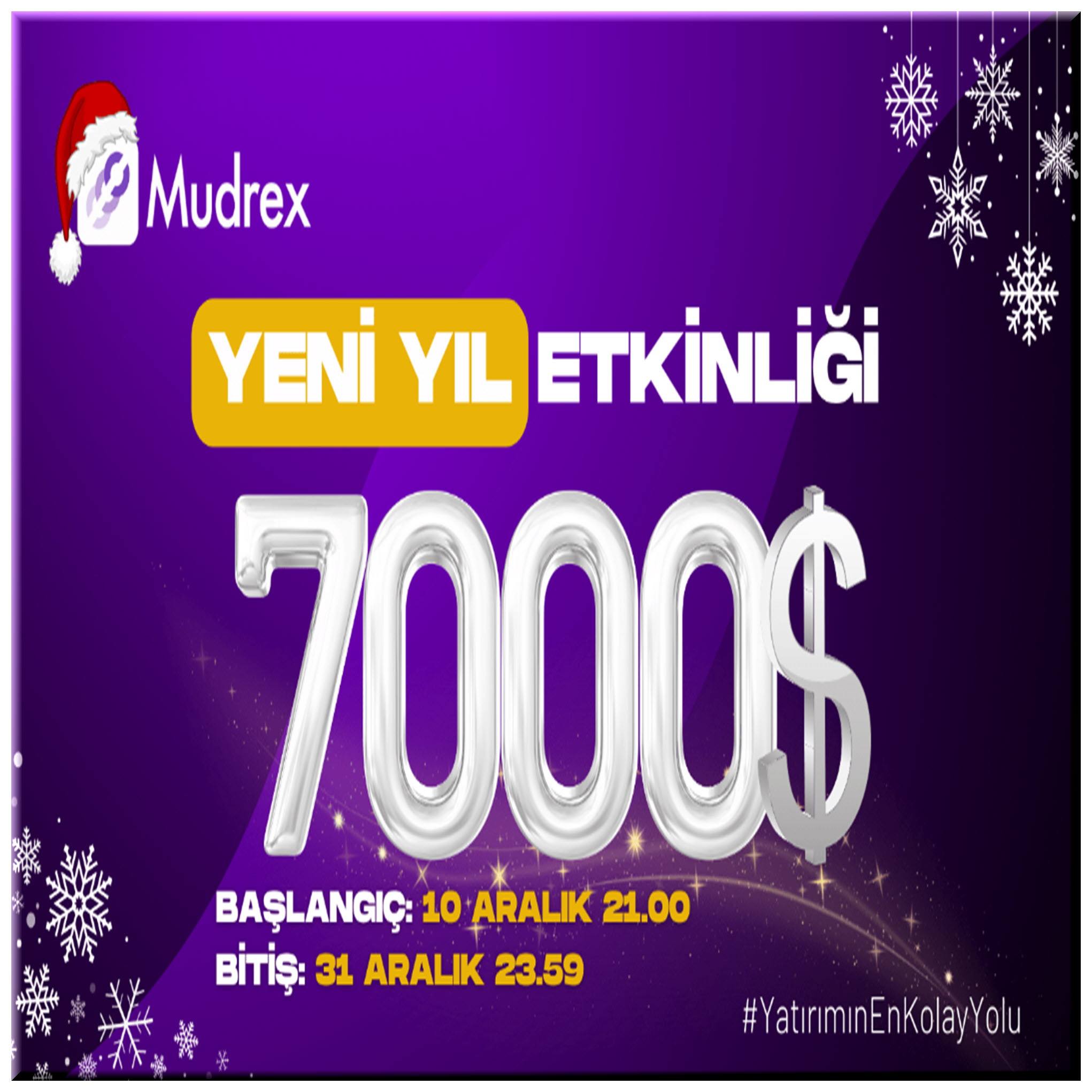 Mudrex Türkiye Yeni Yıl Gleam Etkinliği artık 7000$!