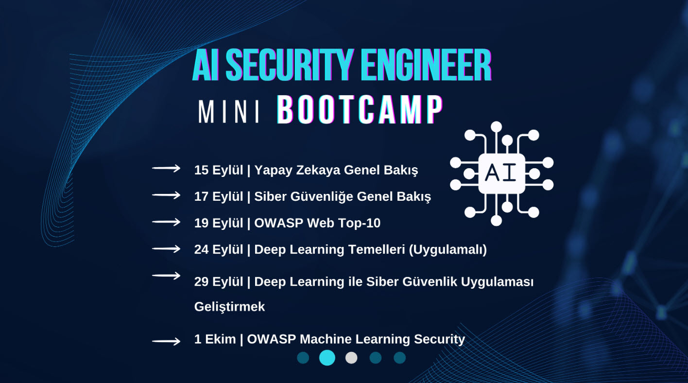 AI Security Engineer Mini Bootcamp- Deep Learning ile Siber Güvenlik | 29 Eylül