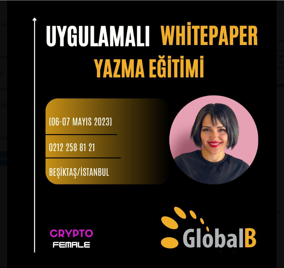  GlobalB & @cryptofemale_ İş Birliğiyle Uygulamalı WhitePaper Yazma Eğitimi
