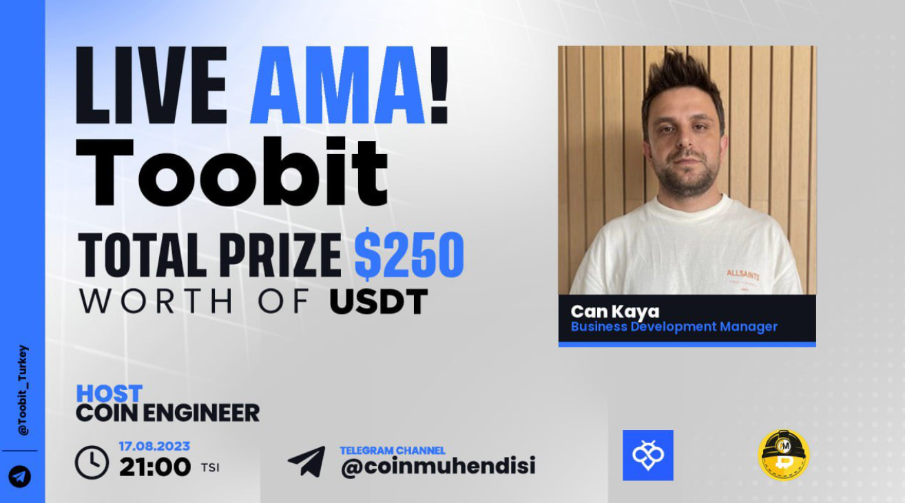 Toobit AMA Etkinliği ile 250 $USDT Ödül Kazanma Şansı! 