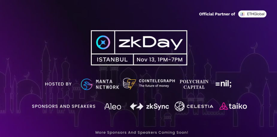 13 Kasım Pazartesi | zkDay Istanbul 