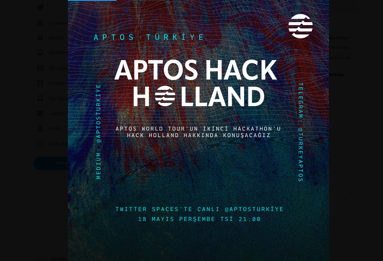 Aptos Türkiye Spaces: Hack Holland 