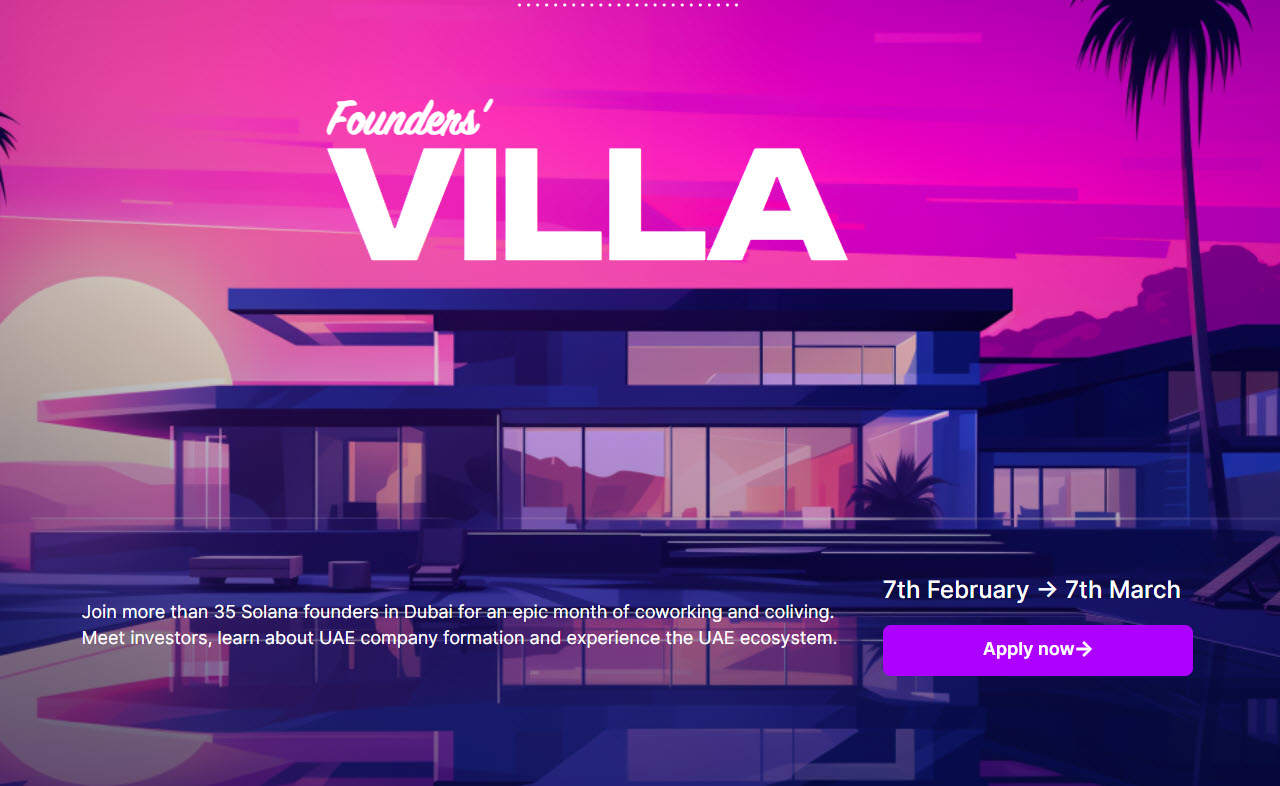 Founders' Villa: Solana Girişimcileri Buluşuyor!