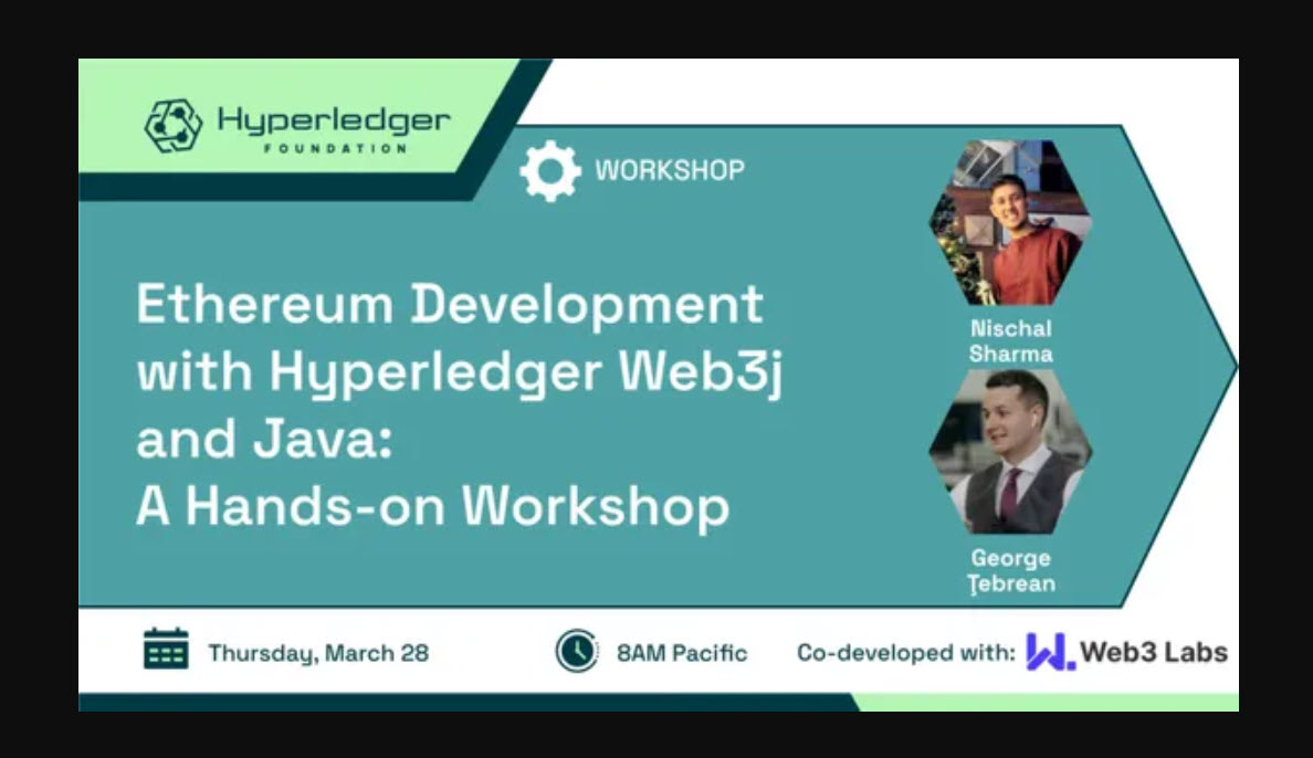 Hyperledger Web3j ve Java ile Ethereum Geliştirme: Pratik Atölye Çalışması 