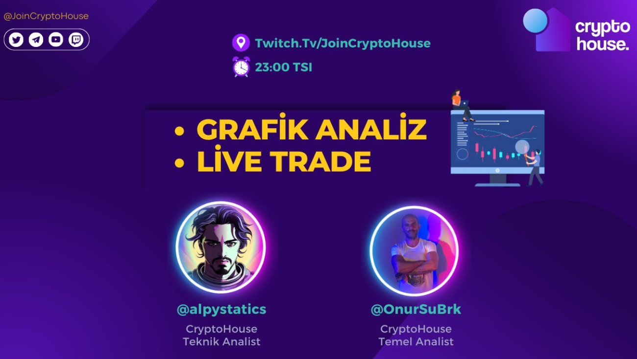 CryptoHouse Grafik Analiz ve Live Trade Etkinliği ile Geliyor!
