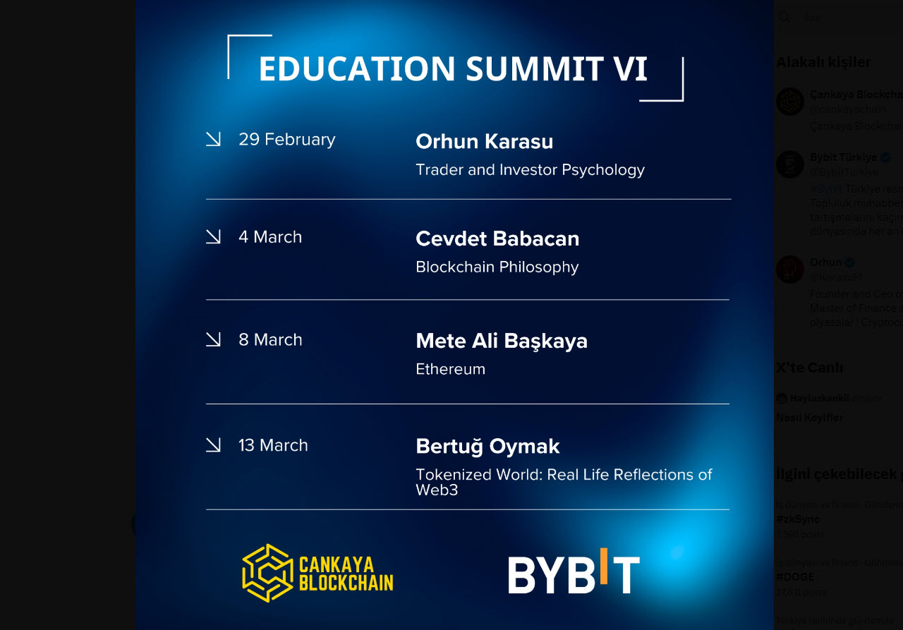 Bybit Türkiye Sunar: Education Summit VI Eğitim Serisi