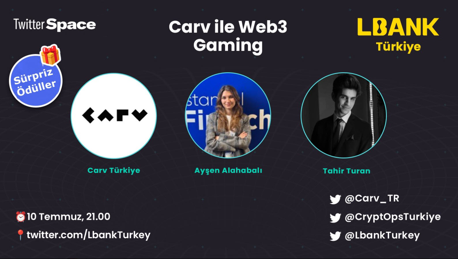 Carv_TR  ile Web3 Gaming’e dair her