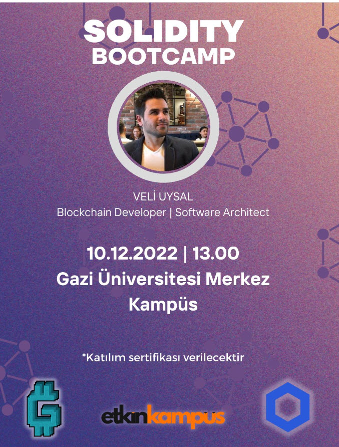 Solidity Bootcamp eğitimimiz başlıyooor