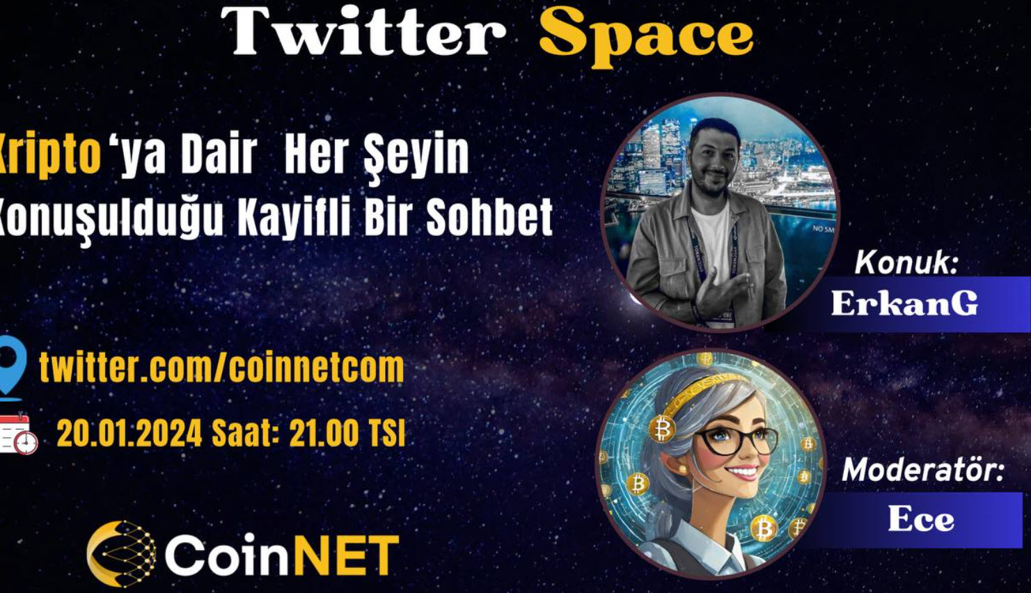 CoinNET Kripto Defteri Twitter SPACE Yayını!