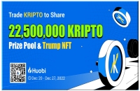 Join Huobi's $KRIPTO Trading Contest to Share 22,500,000 KRIPTO！