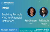 Hyperledger webinar with Instnt:Enabling Portable KYC for Financial Institutions