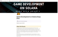 Game Development on Solana Deep Dive
